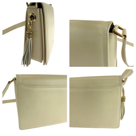 VALENTINO GARAVANI Vintage White Leather Shoulder Bag - Picture 6 of 11